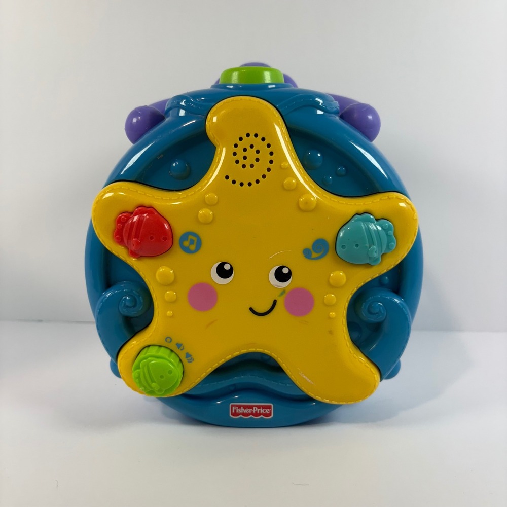 Fisher-Price Ocean Wonders Musical Star Baby Toy Blue Yellow P5500 2008